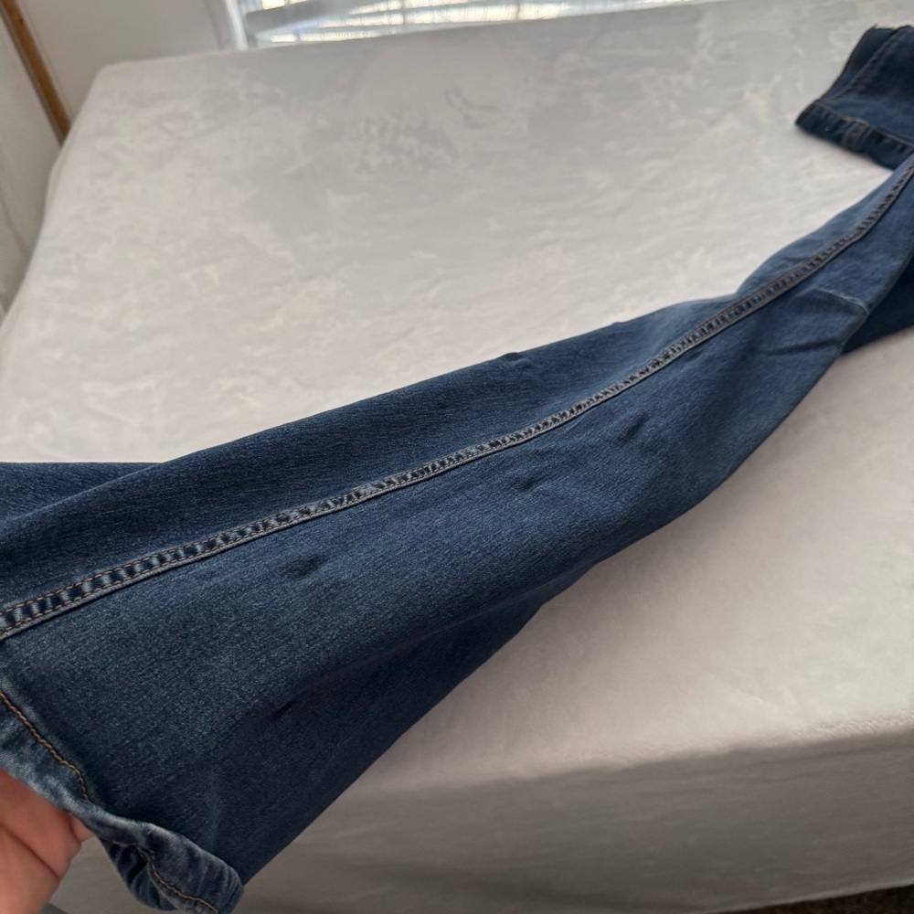 Free People We The Free Penny Pull-On Flare Jeans in Roll Of The Dice Size 27 - Picture 12 of 12